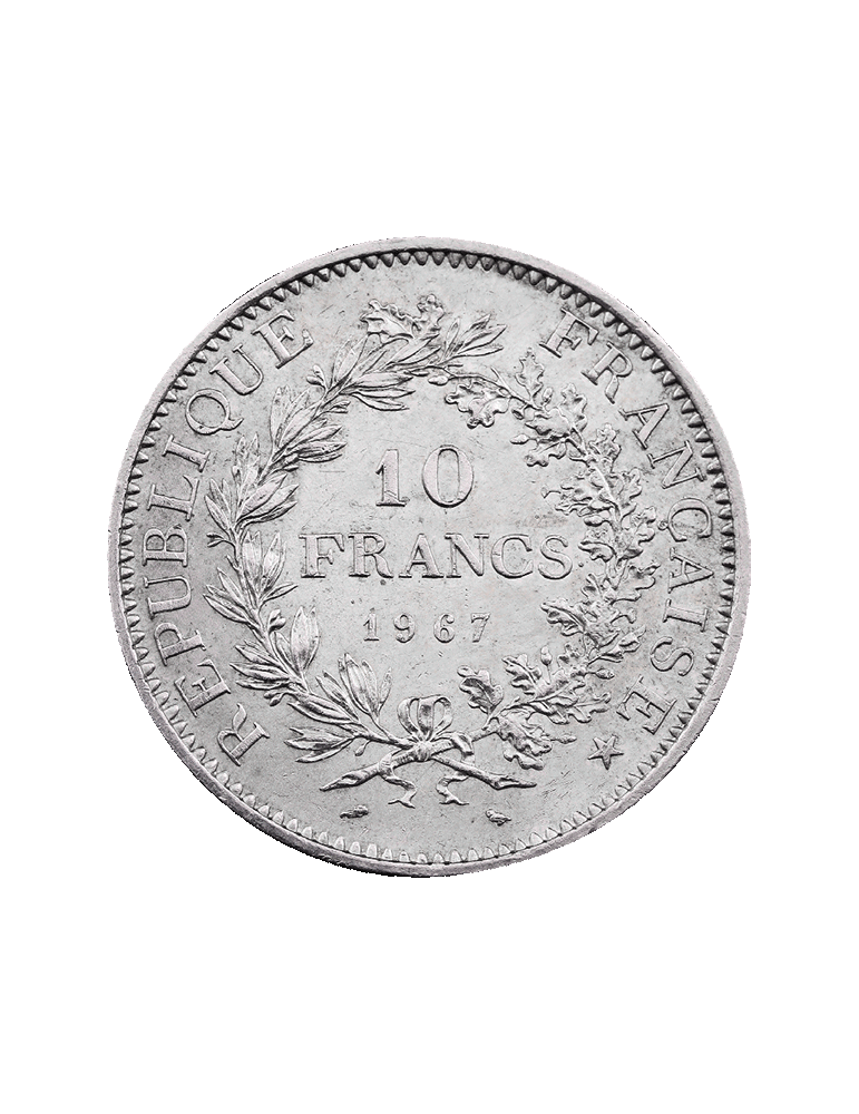 Pièce en argent - 10 francs Hercule - pile