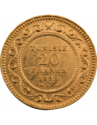 Pièce de 20 Francs - Tunisie - pile